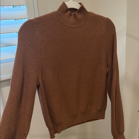 Zara Camel Ribbed Knit Top - Picture 5 of 5